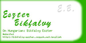 eszter bikfalvy business card